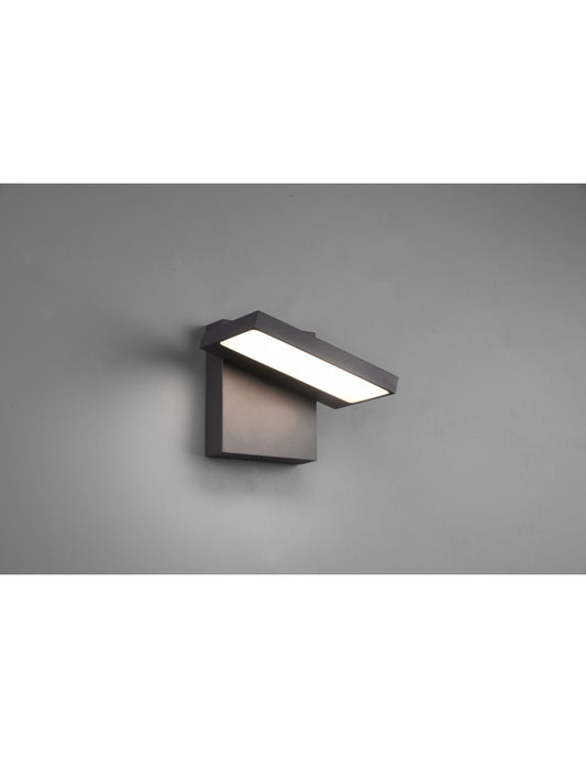 Verstellbare LED-Außenleuchte Anthrazit Aluminium IP54 Horton Trio Lighting