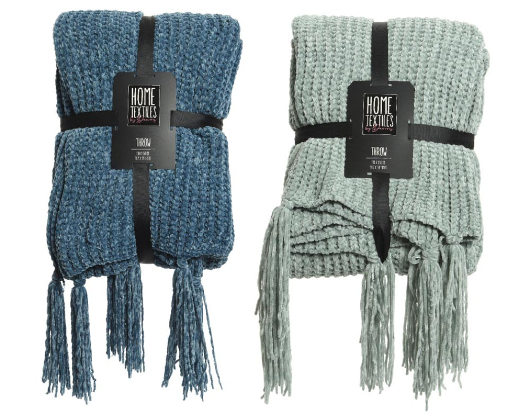 Coperta Bei Frange 130X150 Colorationen Assortite