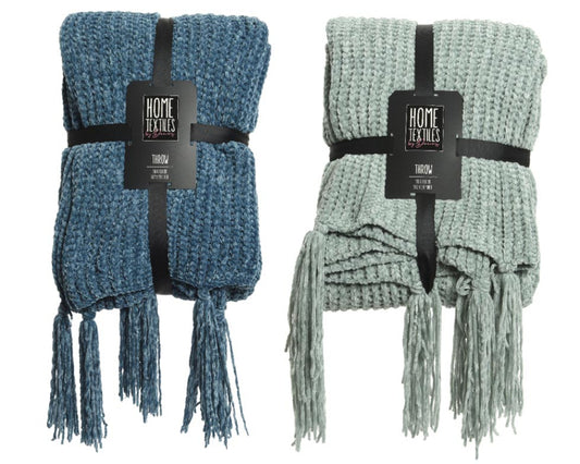 Coperta Bei Frange 130X150 Colorationen Assortite