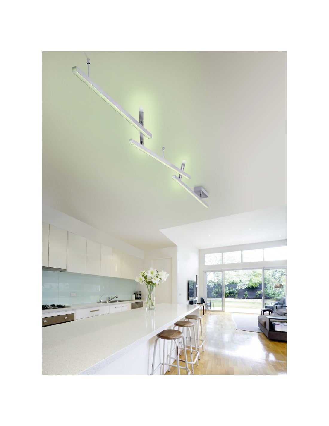 Plafonerin Bacchette Emulation Led RGB Direkt und Indirekte Melby Smart Control Trio Lighting