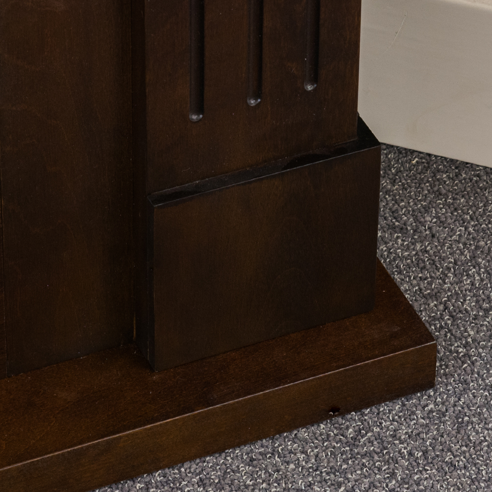 Bioethanol Kamin Eckboden Kamin FORD Braun L110 x P63 x H102