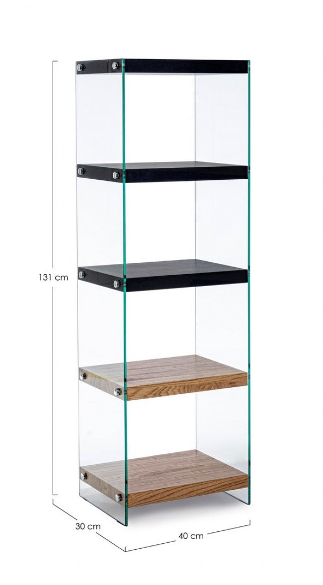 Bibliothek 5P Line Wood Black
