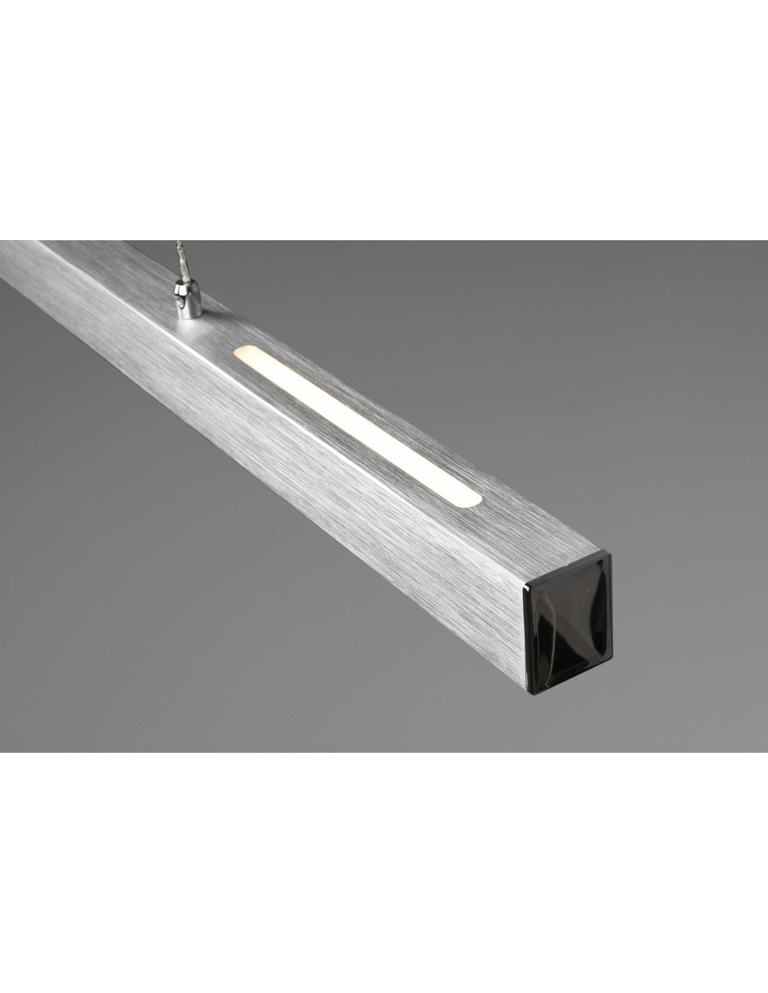 Paros Pendelleuchte mit doppelter Emission, LED, dimmbar, Aluminium, L90 cm, Trio-Beleuchtung