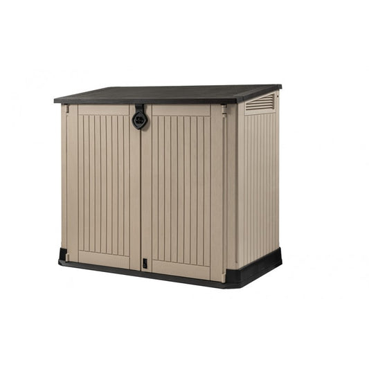 Werkzeugkasten STORE IT OUT aus beige-braunem Kunstharz, 132 x 71,5 x H. 113,5 cm