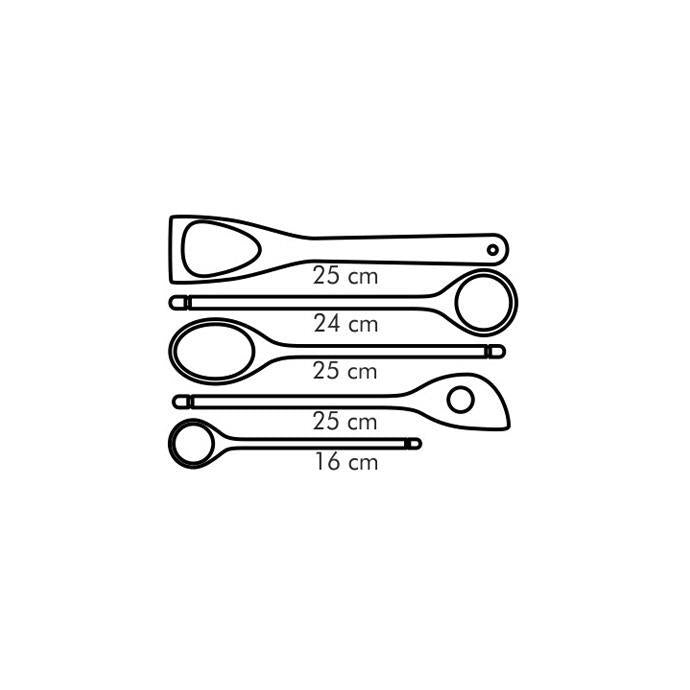 Set 5 pz Cucchiaione und Pala Woody