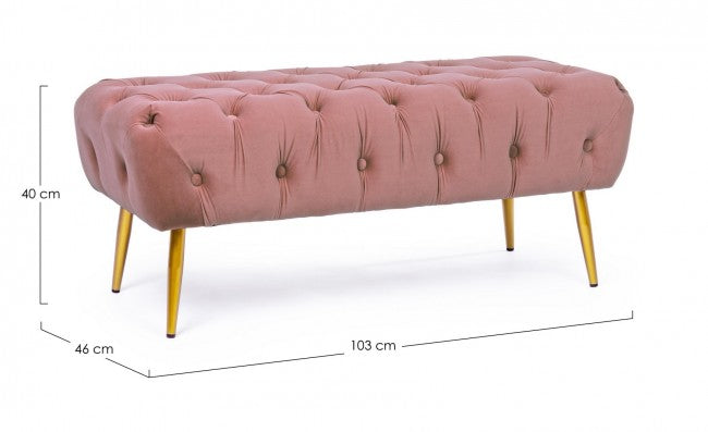 Pink arredo arredo pouf rosa mit b. 103 x46x40h