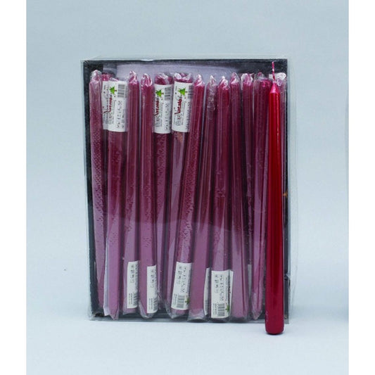 Glatte rote Weihnachtsdekorationskerze 25 cm Stk. 1