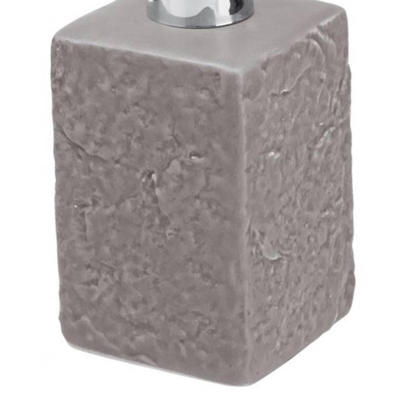 Grauer Seifenspender aus der Petra-Serie