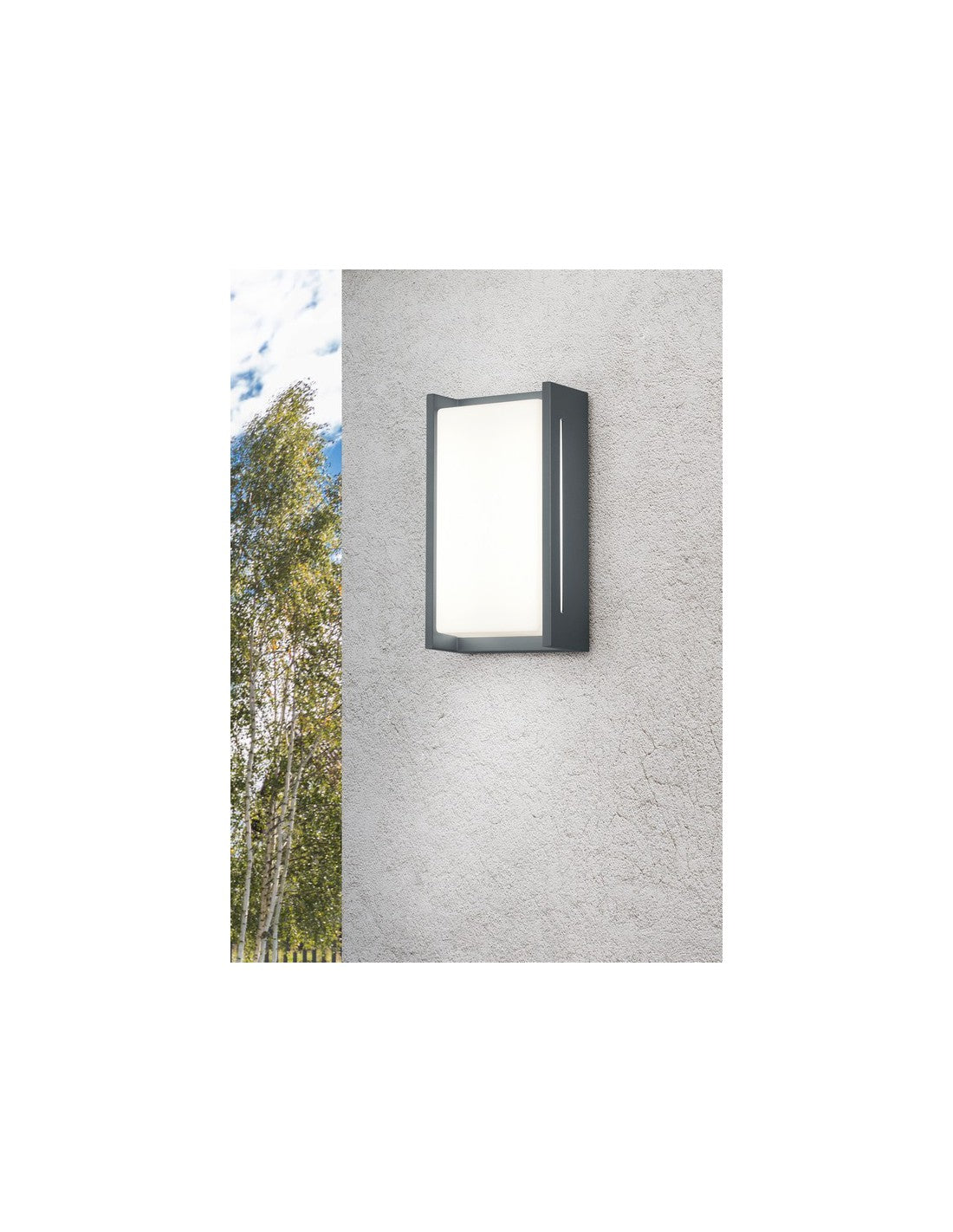 Indus LED-Wandleuchte für den Eingangsbereich, Anthrazit, IP54, Trio-Beleuchtung