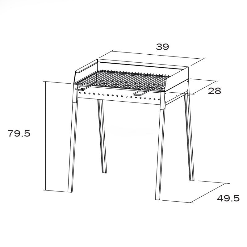 Eisenholz 40 x 30 Stromböden in Eisen