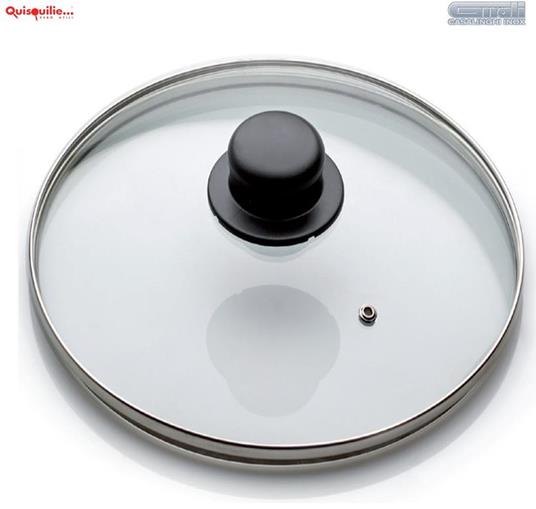 Gnale Coperchio In Vetro-Temperiert mit Bordo In Acciaida Inox Mit Foro Di Sfiato-12