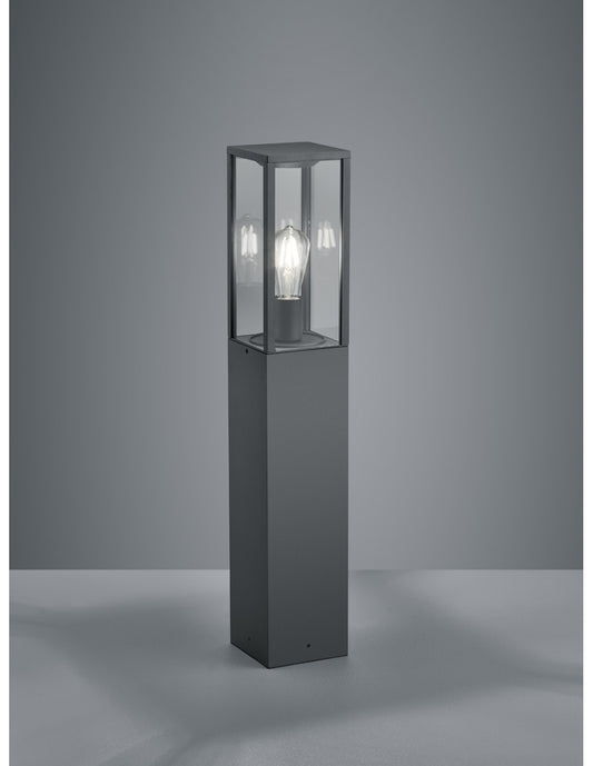 Hoher Außenpoller Garonne Anthrazit H80 cm Trio Lighting