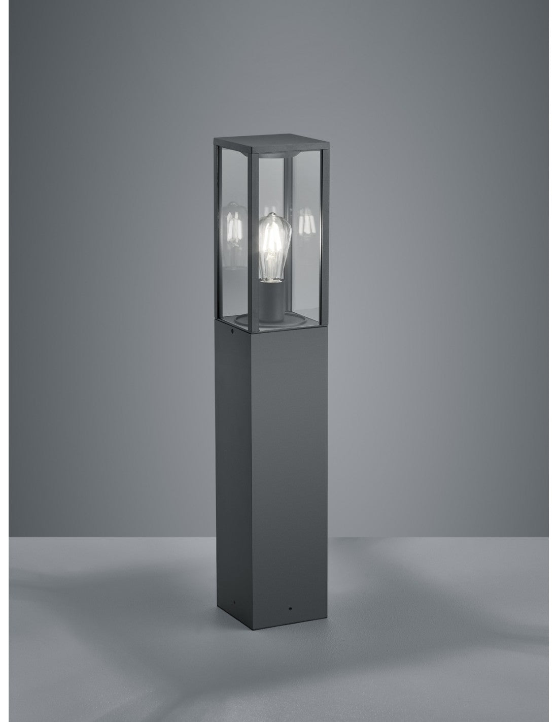 Hoher Außenpoller Garonne Anthrazit H80 cm Trio Lighting