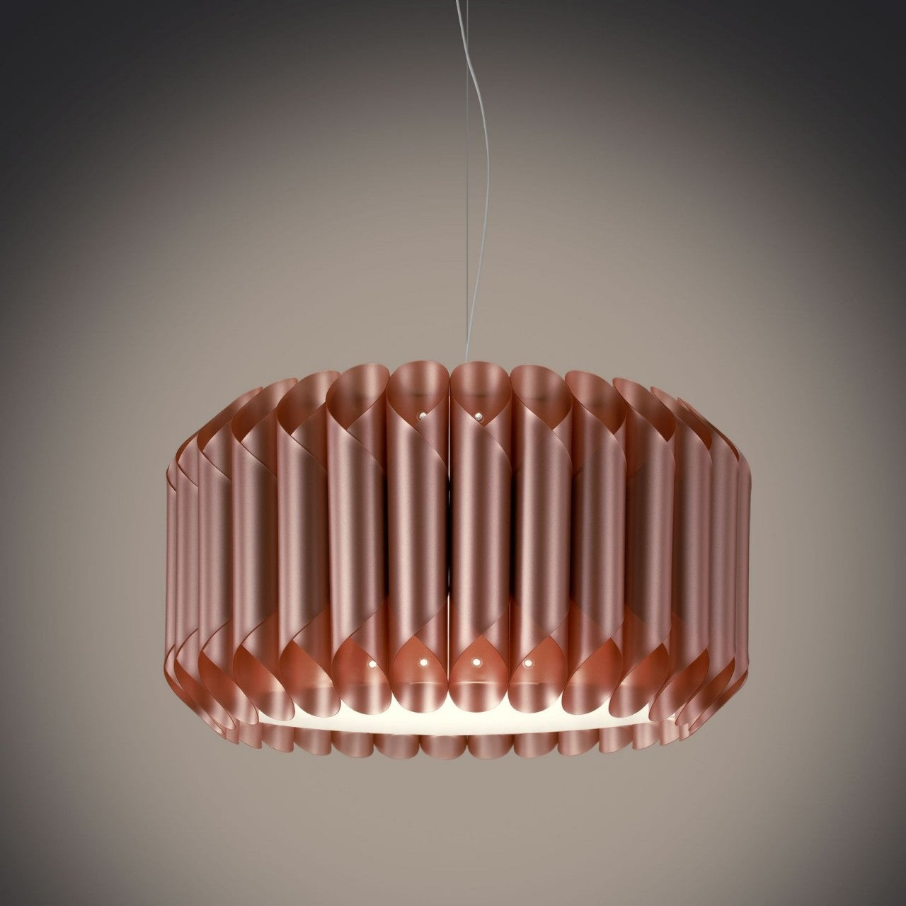 Kupferaufhängung aus verchromtem Metall cm. 50 x 31h