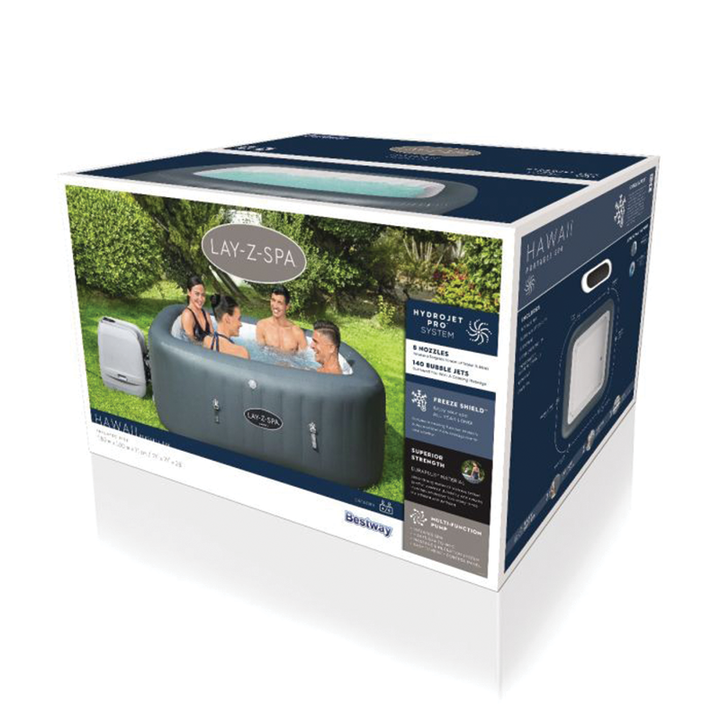 Lay-Z-Spa Hawaii HydroJet Pro aufblasbarer Whirlpool für 4–6 Personen