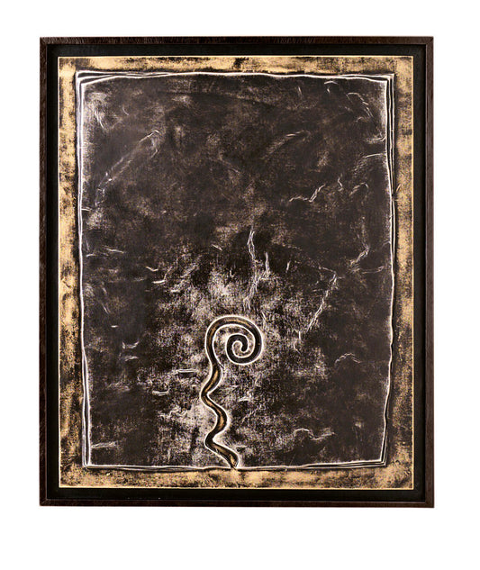 Öl auf mehrfarbiger Leinwand und Holzrahmen 100x120 cm