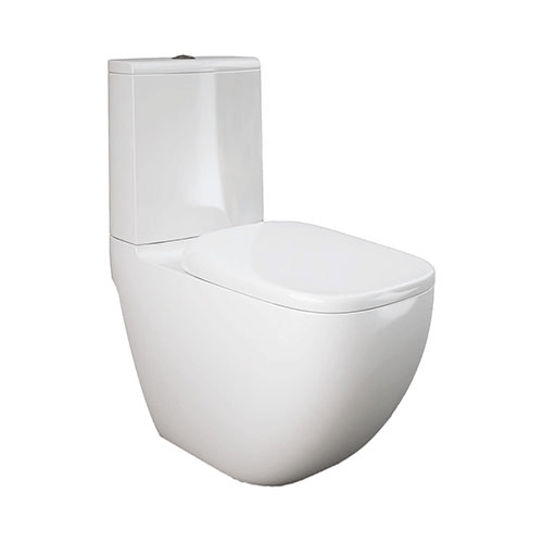 Monoblock-Stand-WC ohne Spülrand