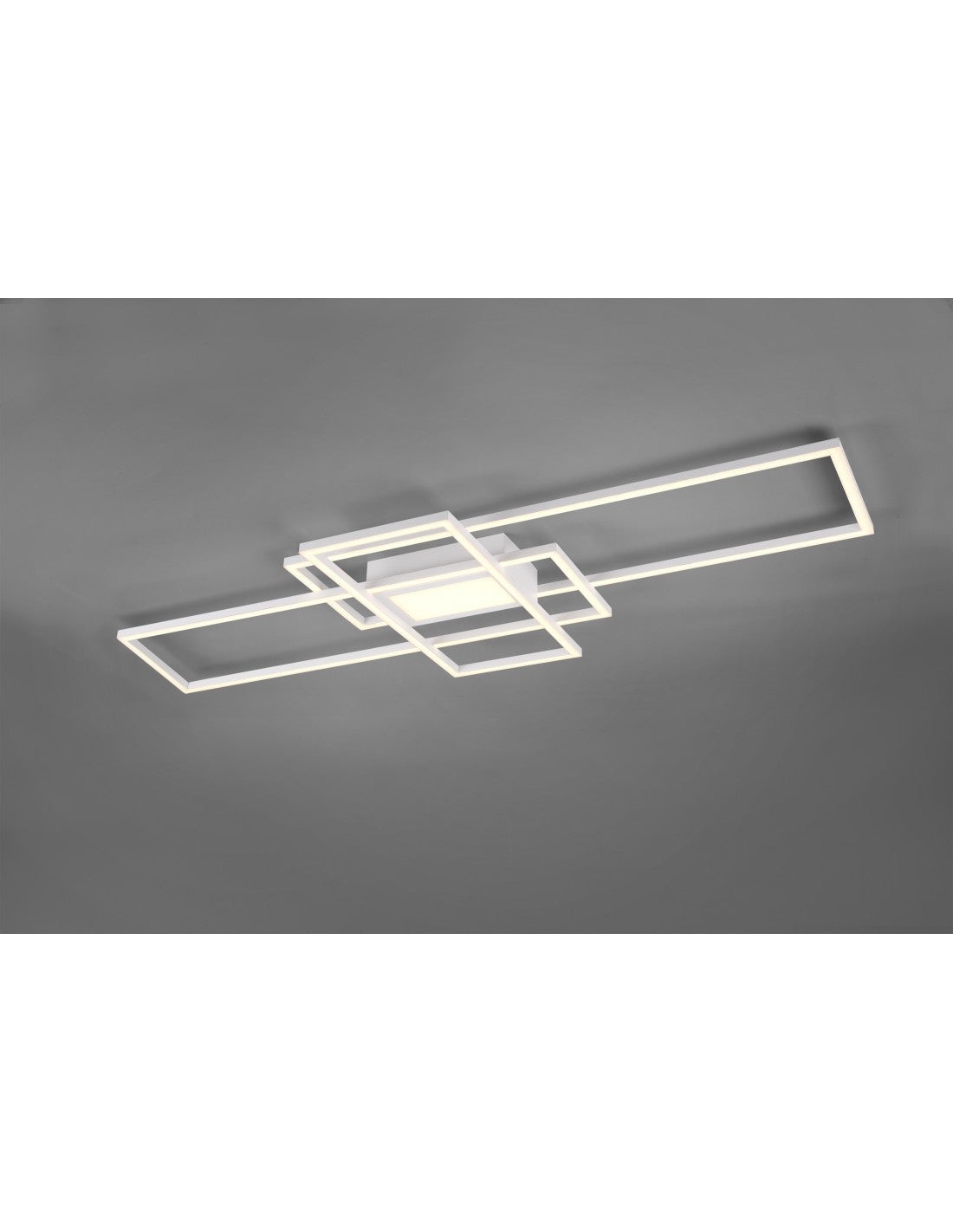 Irvine Deckenleuchte 3 Rechtecke LED 60w weiß L105 cm dimmbar Trio Lighting