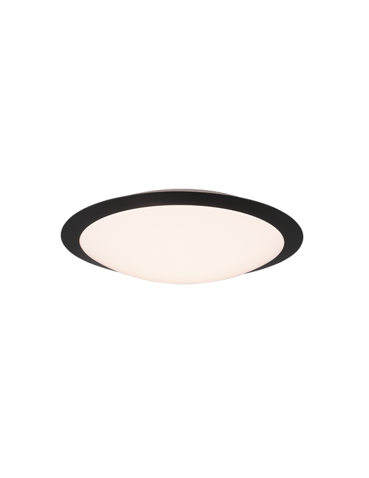 Plafoniera Bagno Umberto Led 18w IP44 Schwarz Ø42 cm Trio Lighting