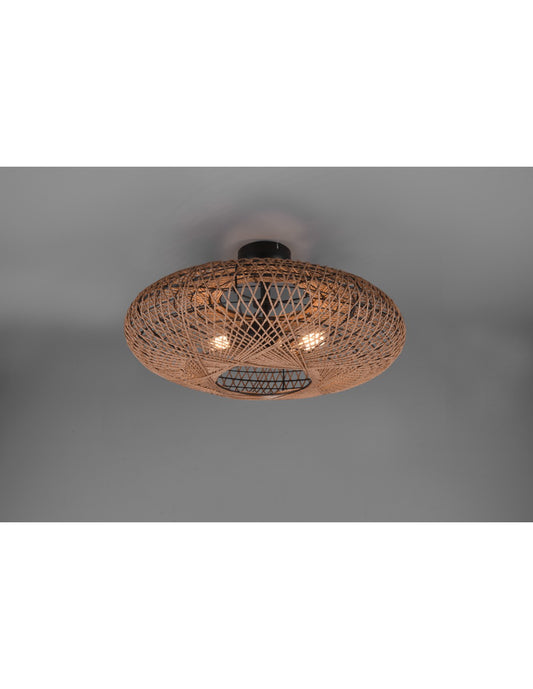 Hedda Trio Lighting Deckenlampenschirm aus Naturfaser