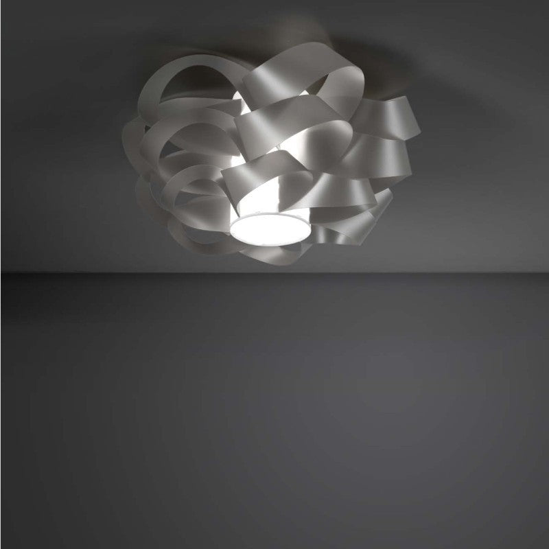 One Light CLOUD Silber Deckenleuchte Durchmesser 50x h24 cm