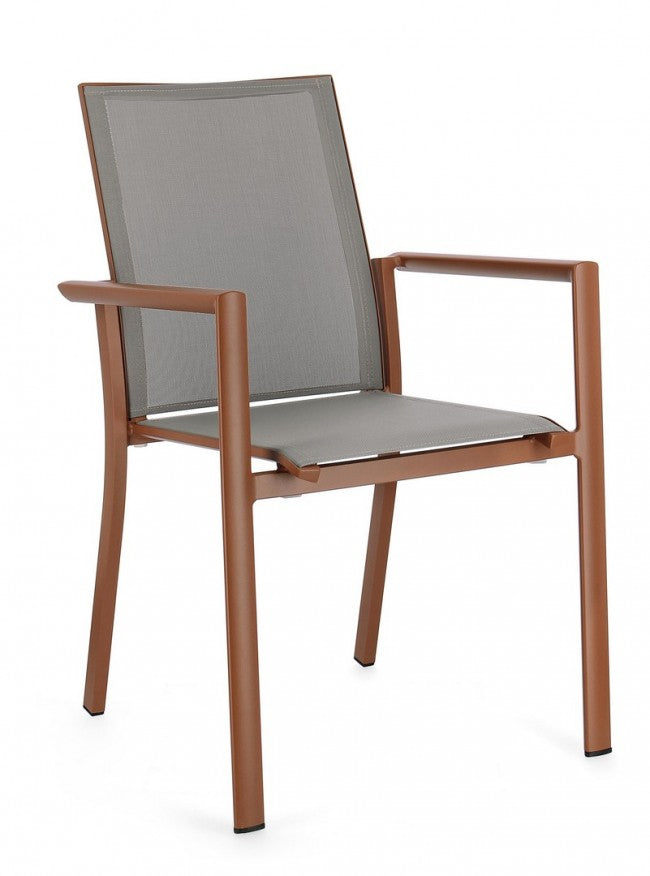 4x C-Br Konnor Terrakotta-Stuhl
