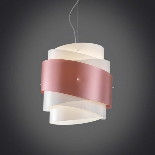 BEA Pendelleuchter, einflammig, Rosa, Durchmesser 40 x H39 cm