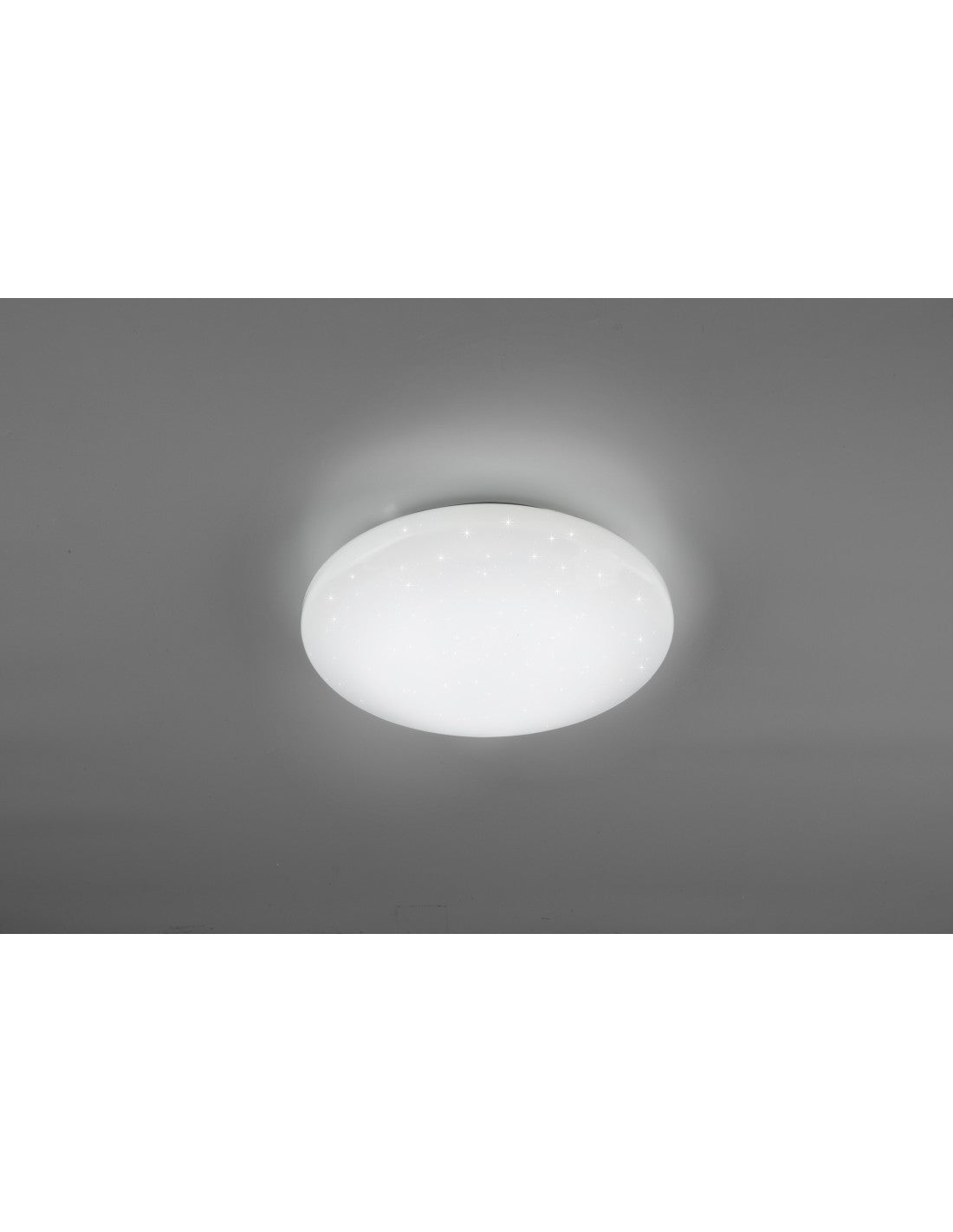 Fara Moderne runde Deckenleuchte RGB LED Dimmbar Weiß Ø27 cm Trio Lighting