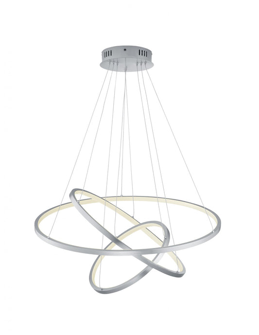 Aufhängung LED-Ringe 80 W RGB dimmbar Aaron Nichel Trio Lighting