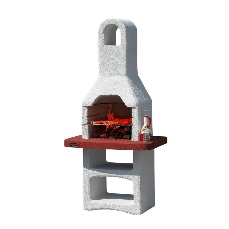 DALLAS gemauerter Holzkohlegrill 86x56x h187 cm