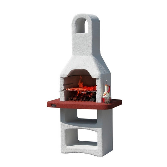 DALLAS gemauerter Holzkohlegrill 86x56x h187 cm