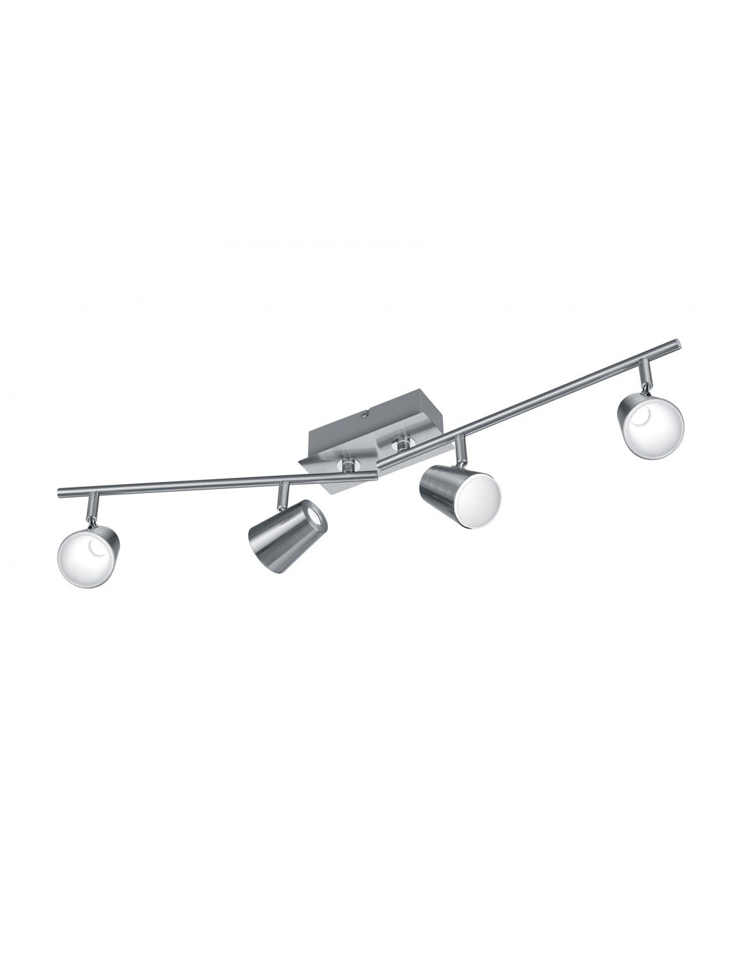 Verstellbarer Deckenstrahler 4 Lichter Narcos Nichel Trio Lighting