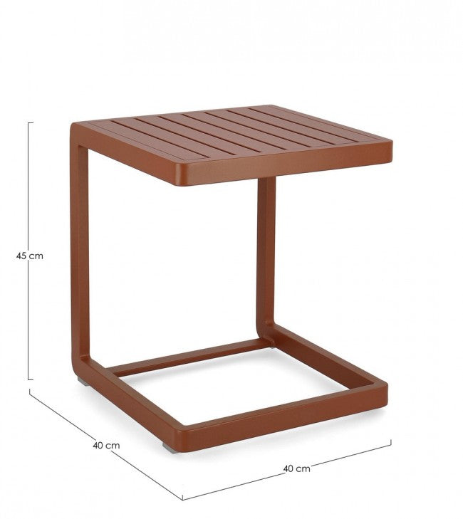 2x Konnor 40X40 Terrakotta Couchtisch