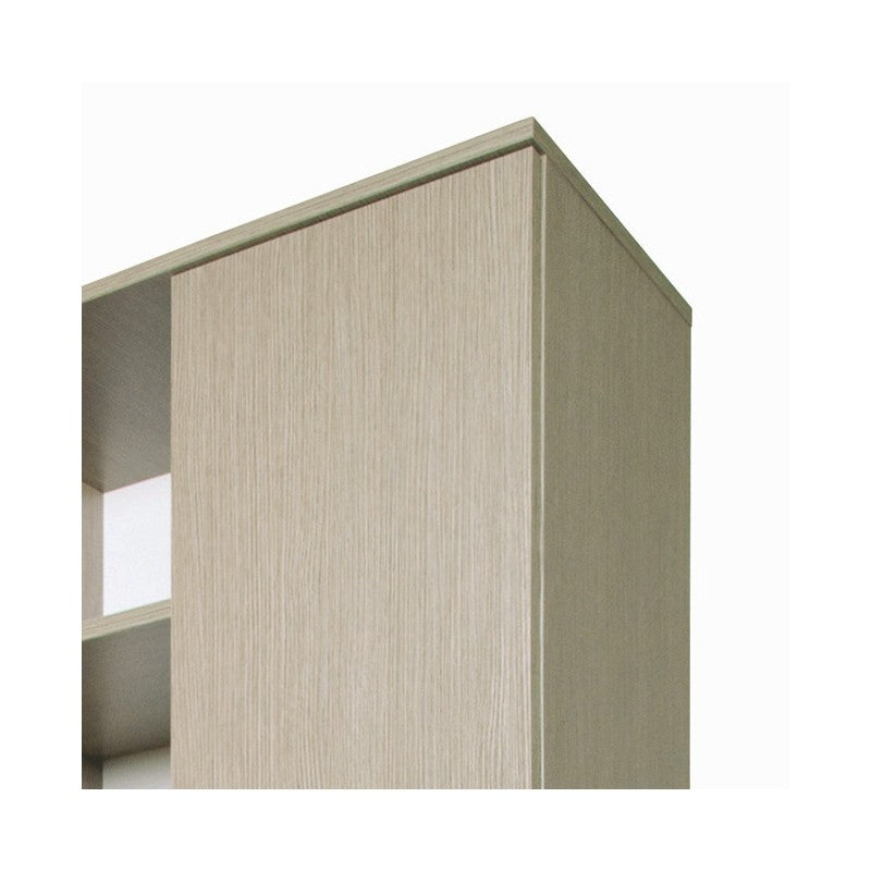 Mehrzweckschränke Olmo in holzholzem Holz, 2. H130x71x38 cm
