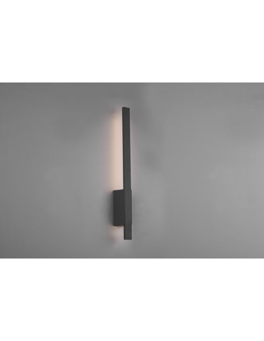 Tawa LED-Spiegelstab-Applikation Anthrazit IP54 Trio-Beleuchtung