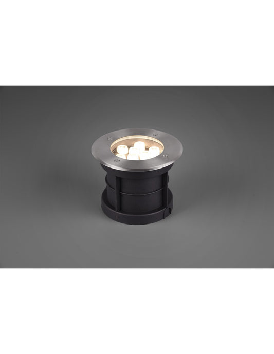 Scheinwerfer LED Einbausockel IP65 Nickel Belaja Ø16 cm Trio Beleuchtung