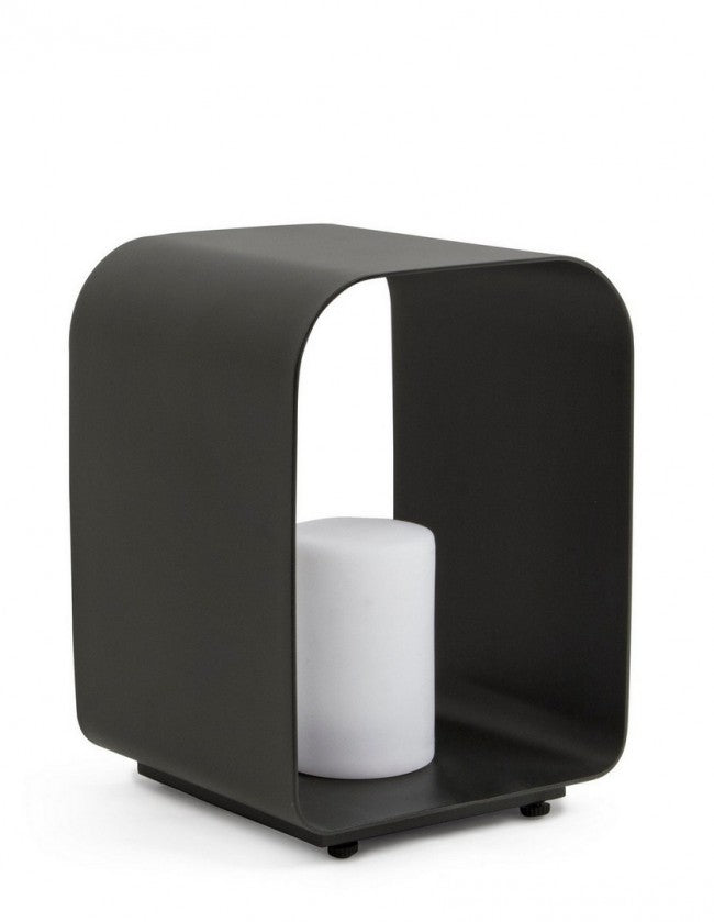 Led Aluminium Lampe Ridley anthrazit 35h cm