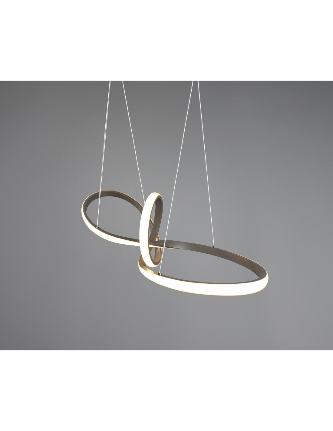 Suspension Sansa Led 28w Deinbarer Dimmerbar Nichel L80 cm Trio Lighting