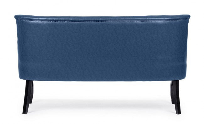 Blaues 2-Sitzer-Sofa