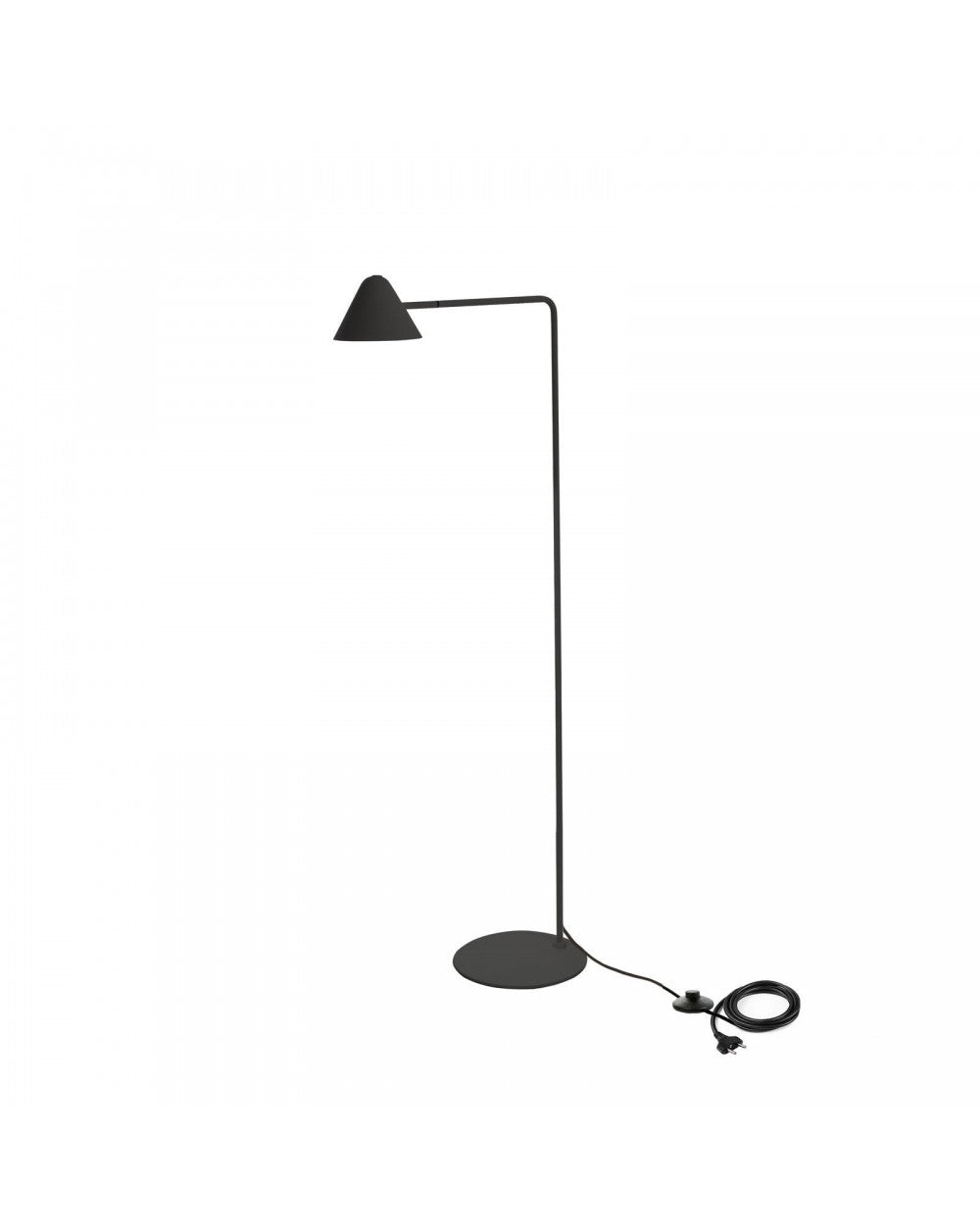 Antares LED-Stehleuchte aus schwarzem Metall STS