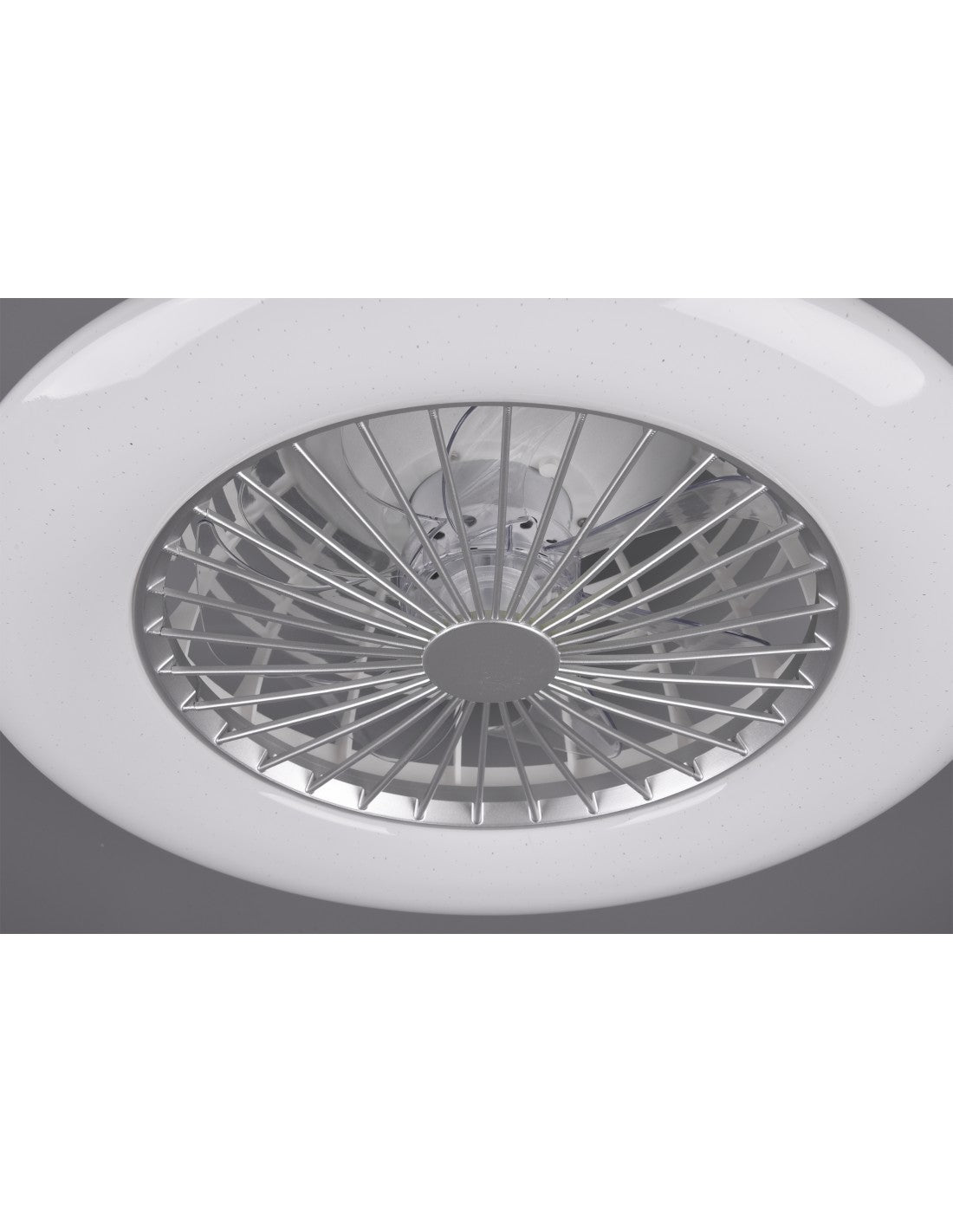 Dimmbarer LED-Kronleuchterventilator Stralsund Aluminium Trio Lighting