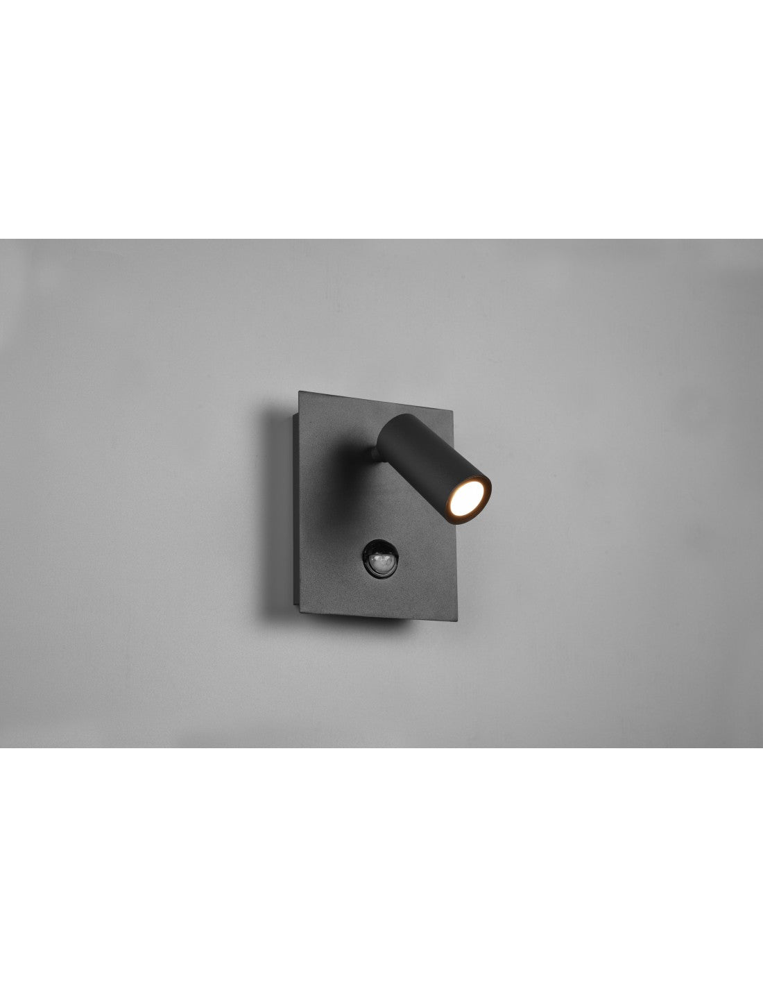 Tunga Spot LED Anthrazit verstellbare Wandleuchte IP54 mit Trio-Beleuchtungssensor
