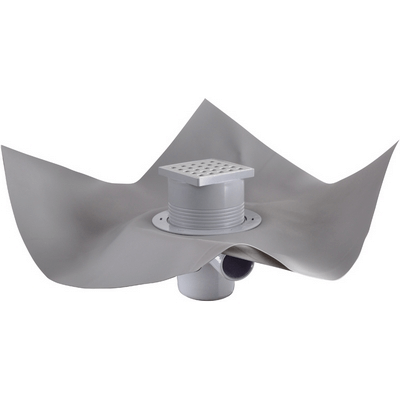 Bodenduschset „Gully Q“ mit Rost und Teelaken