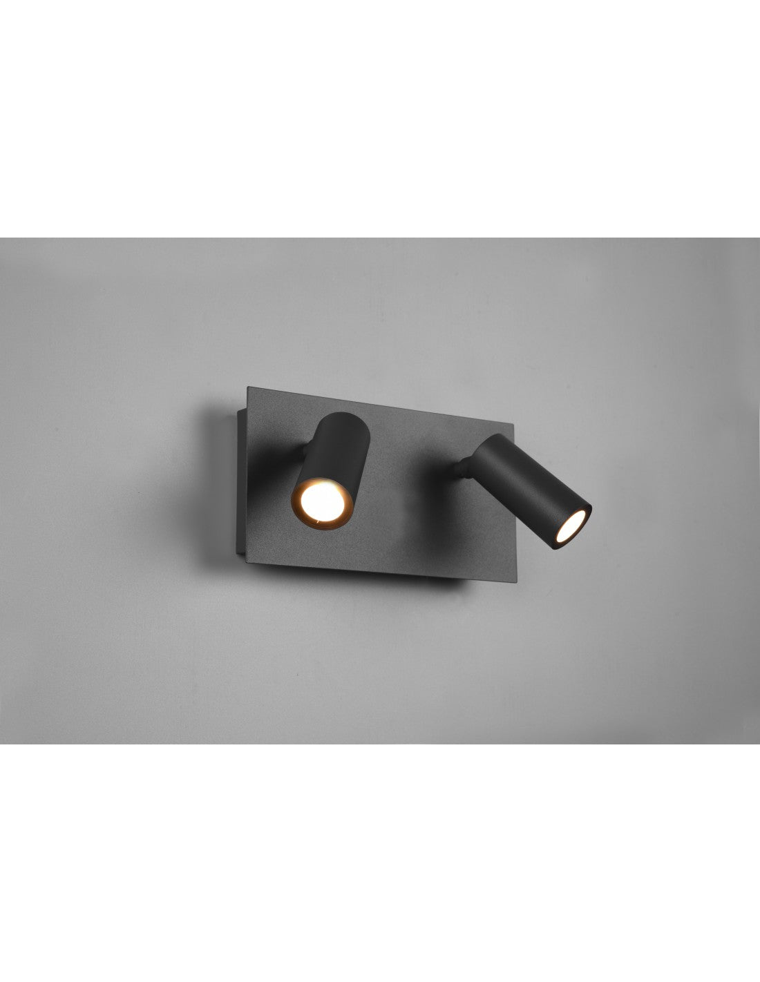 Tunga Außenwandleuchte Double Spot LED Anthrazit verstellbar IP54 Trio Lighting