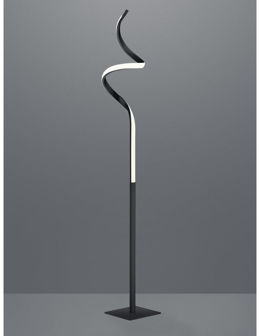 Dimmbare Course Led Touch Stehleuchte H145 cm Anthrazit Trio Lighting