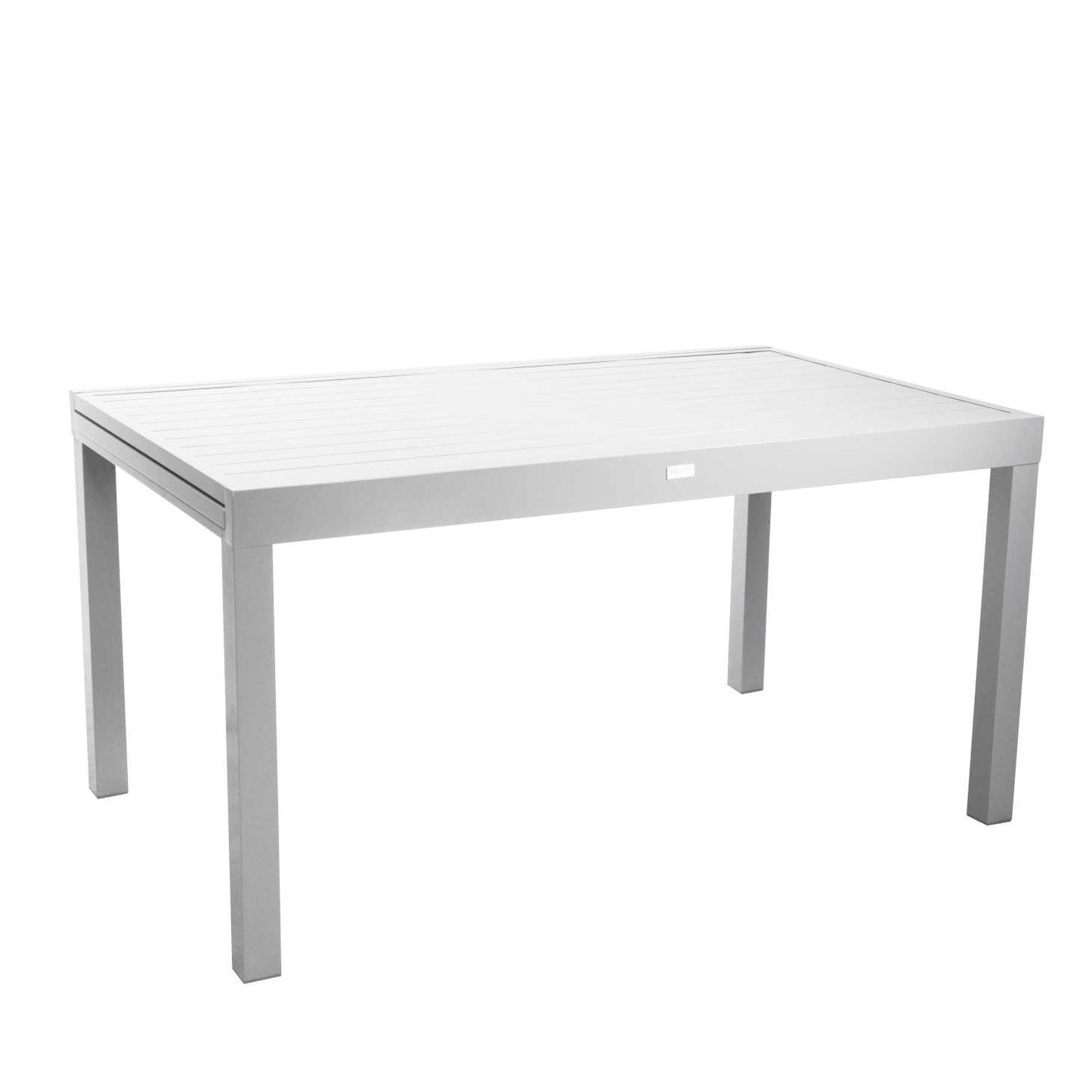 Sullivan ausziehbarer Aluminiumtisch in Weiß