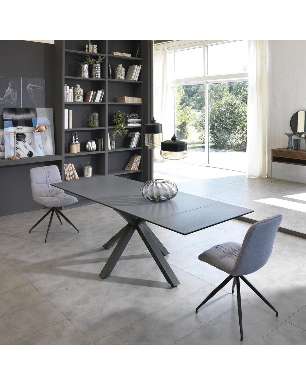 Voller Tisch, 160-240 x 90 cm-Keramik 1
