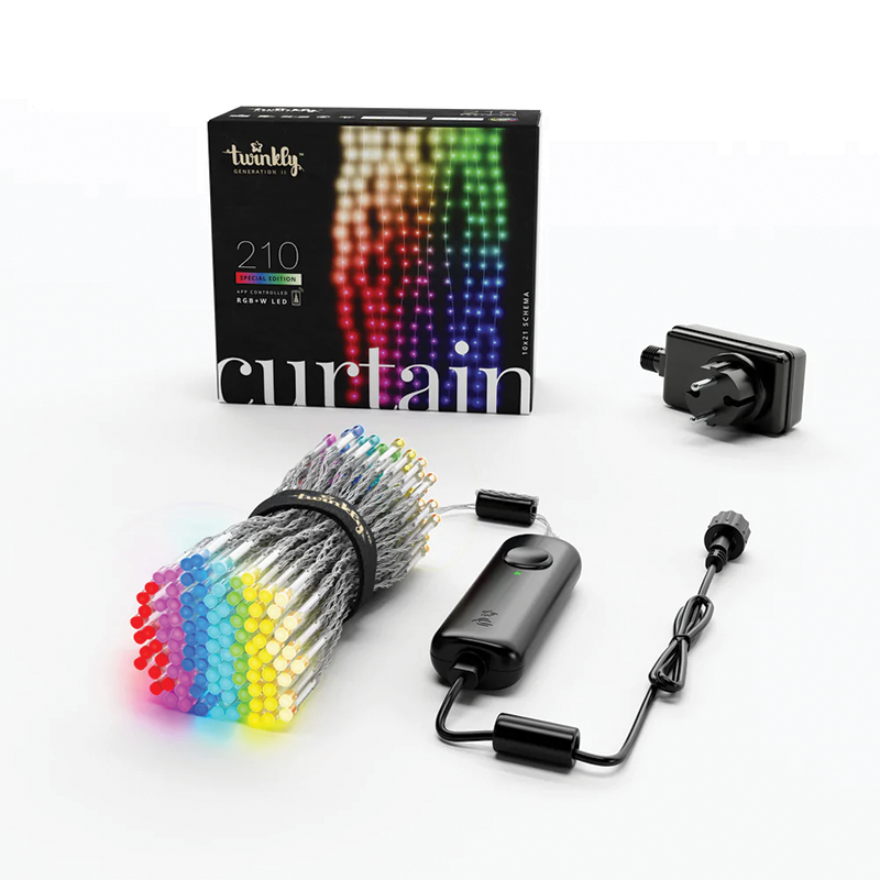 Twinkly cutain WALL RGB und Weiße Bianco 210 led