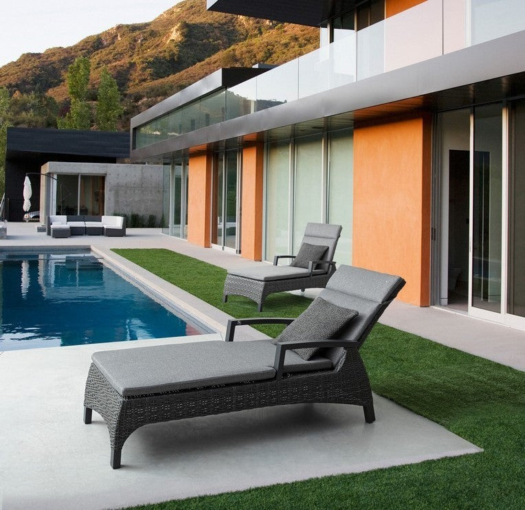 Britton anthrazitfarbenes Kinderbett mit Kissen 205 cm