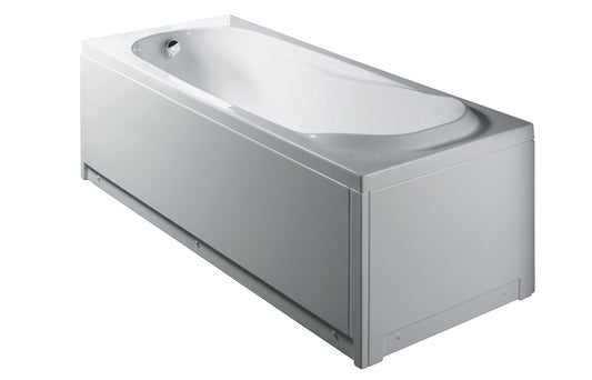 Rechteckige Badewanne ohne Hydromassage mit Paneelen Mod. Milo